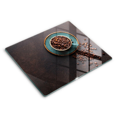 Protection plaque induction Une tasse de grains de café