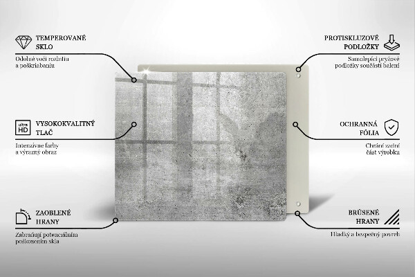 Protection plaque induction Texture béton