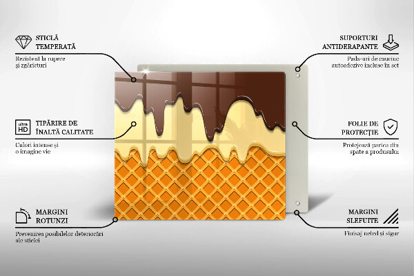 Protection plaque induction Illustration de cornet de crème glacée