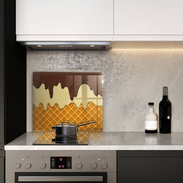 Protection plaque induction Illustration de cornet de crème glacée