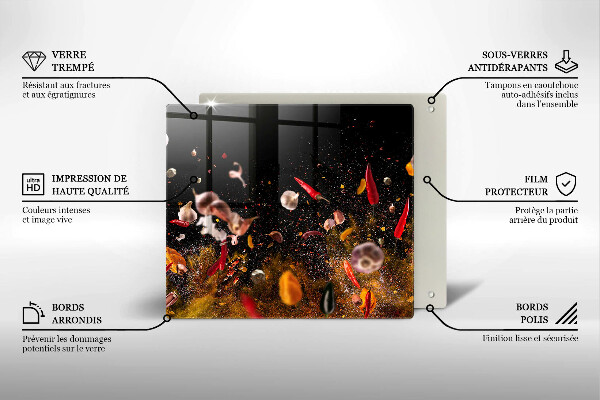 Protège plaque de cuisson Épices piquantes