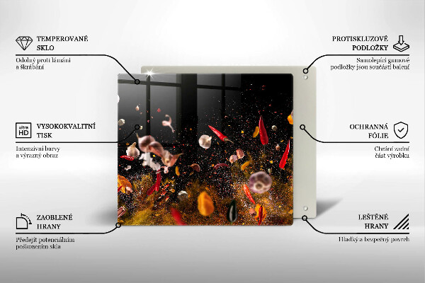 Protège plaque de cuisson Épices piquantes