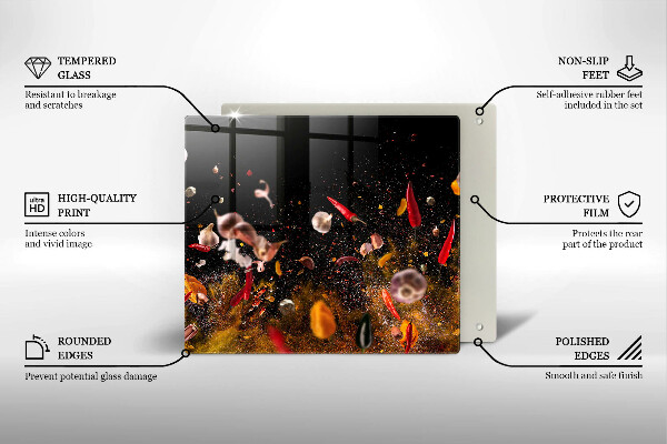 Protège plaque de cuisson Épices piquantes