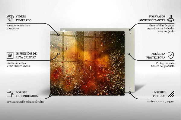 Protège plaque de cuisson Épices colorées