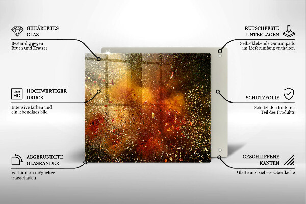 Protège plaque de cuisson Épices colorées