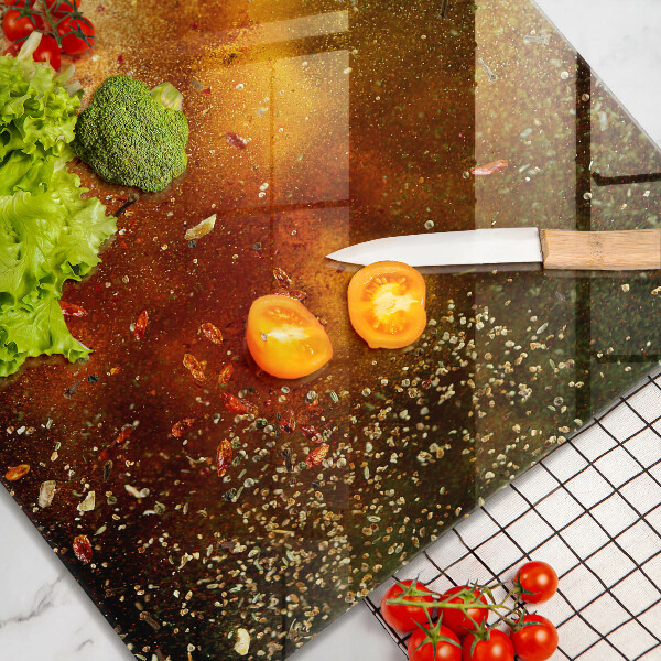 Protège plaque de cuisson Épices colorées