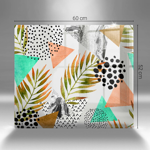 Protection plaque induction Modèle de feuilles de bohème