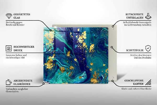 Protection plaque induction Abstraction avec de l'or