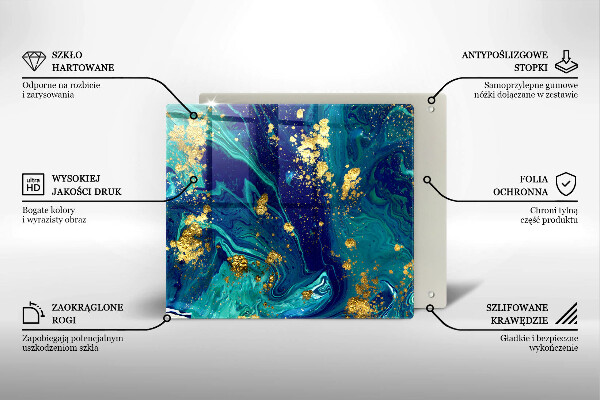 Protection plaque induction Abstraction avec de l'or