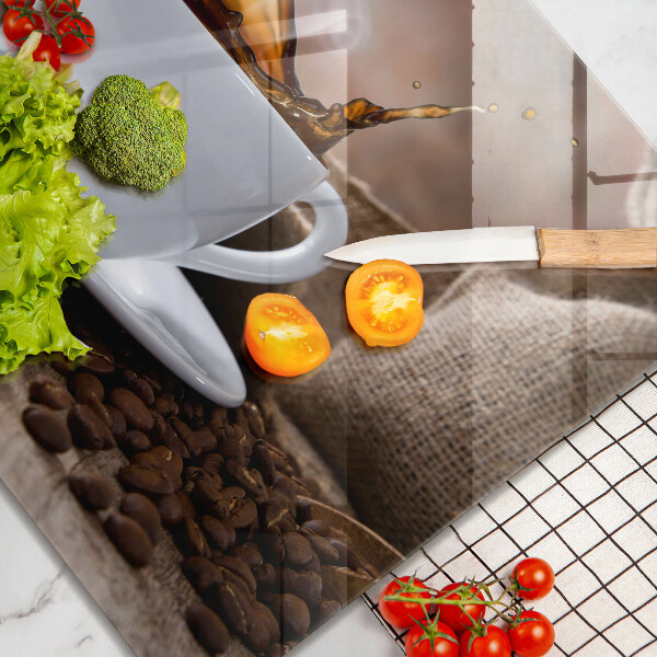 Protection plaque induction Tasse et grains de café