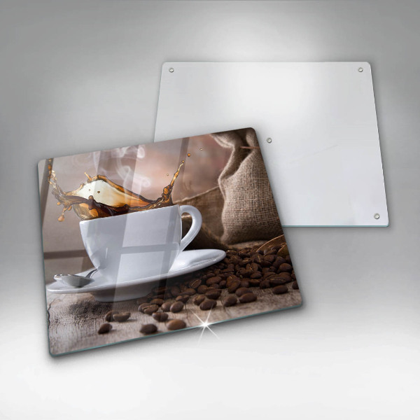 Protection plaque induction Tasse et grains de café