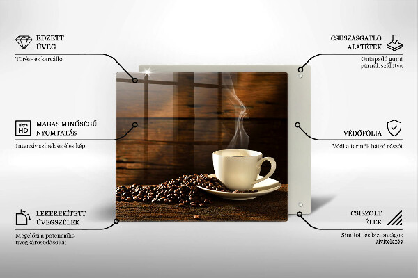 Protection plaque induction Tasse à café en bois