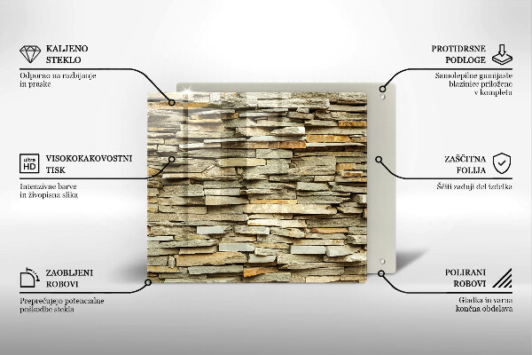 Protection plaque induction Pierres décoratives