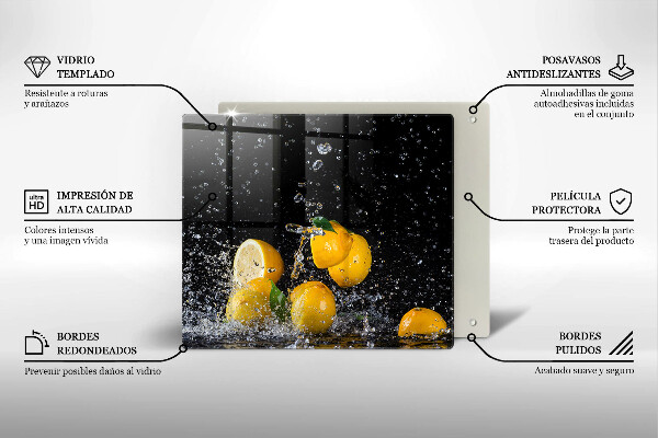 Protection plaque induction Fruits de citron juteux