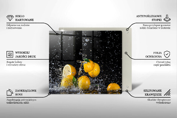 Protection plaque induction Fruits de citron juteux
