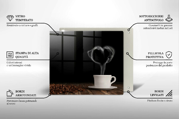 Protection plaque induction Coeur de tasse à café