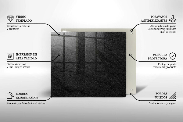 Protection plaque induction Texture de pierre