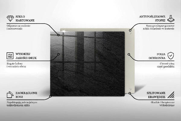 Protection plaque induction Texture de pierre