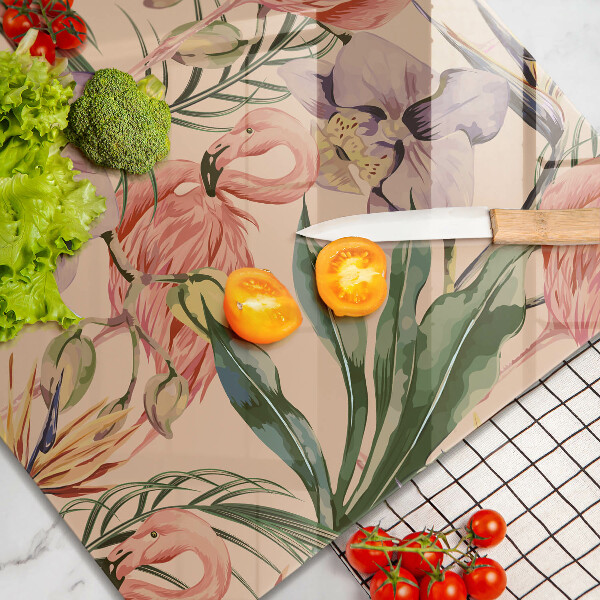 Protection plaque induction Illustration de flamants roses