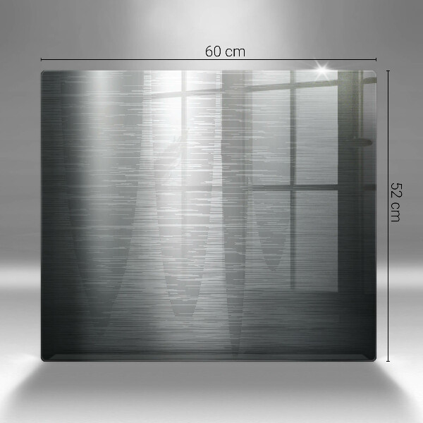 Protection plaque induction Texture métallique