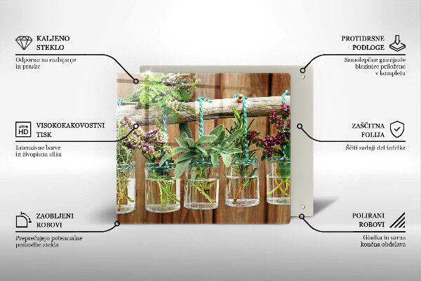 Protection plaque induction Plantes aromatiques vintage