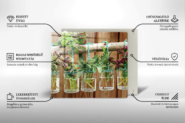 Protection plaque induction Plantes aromatiques vintage