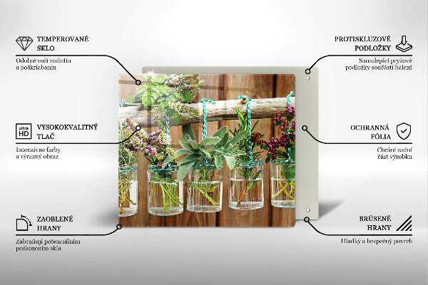 Protection plaque induction Plantes aromatiques vintage