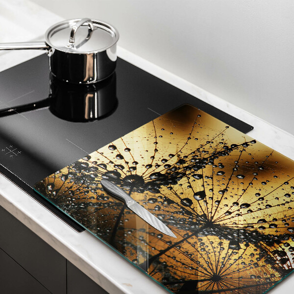 Protection plaque induction Rosée et pissenlits