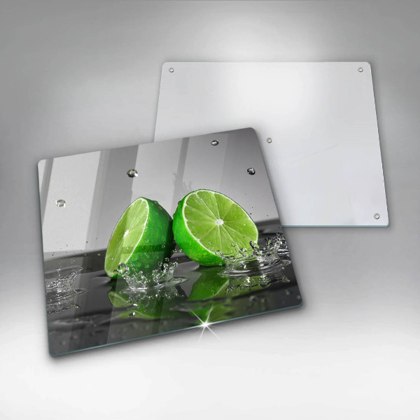 Protection plaque induction Citrons verts juteux et eau