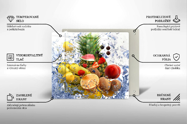 Protection plaque induction Fruits juteux et eau