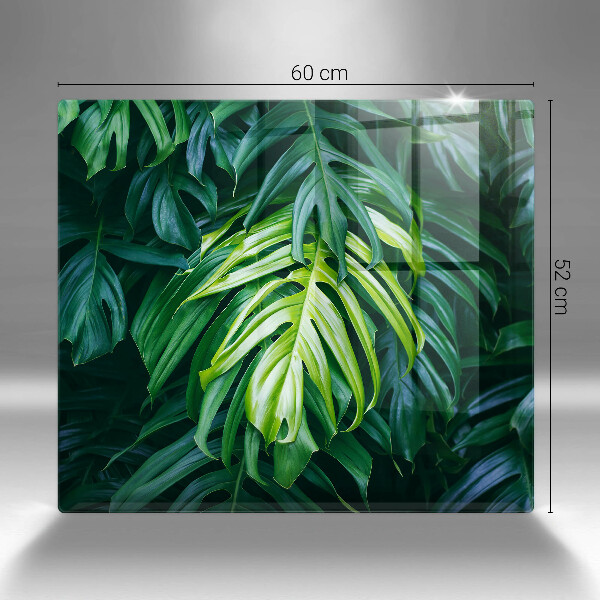 Protection plaque induction Feuilles de monstera sauvage