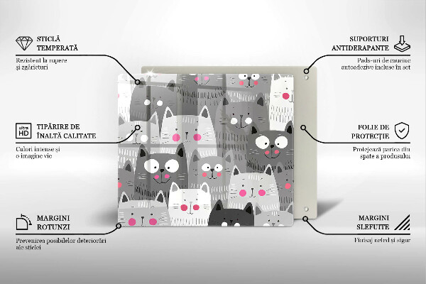 Protection plaque induction Illustration de chats