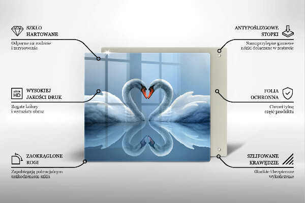 Protection plaque induction Deux coeurs de cygne