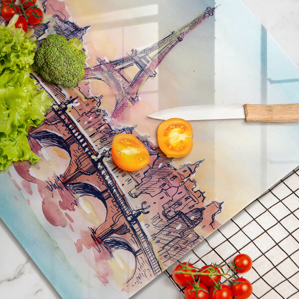 Protection plaque induction Paysage de Paris Tour Eiffel