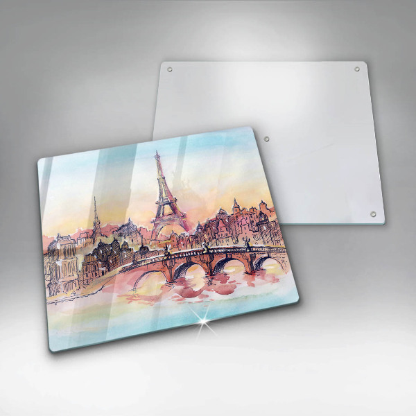 Protection plaque induction Paysage de Paris Tour Eiffel