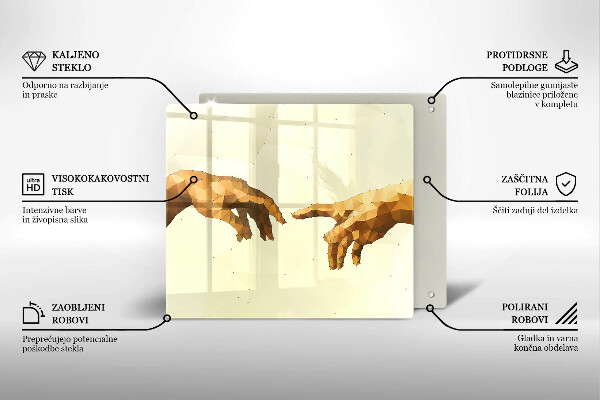 Protection plaque induction Création des mains d'Adam