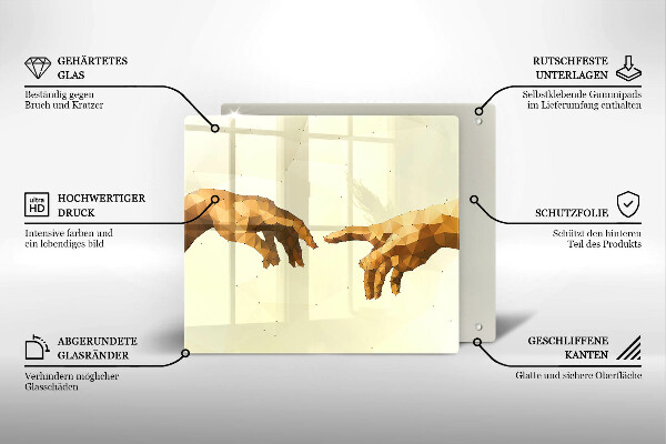 Protection plaque induction Création des mains d'Adam