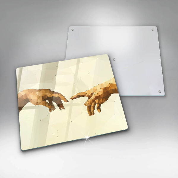 Protection plaque induction Création des mains d'Adam