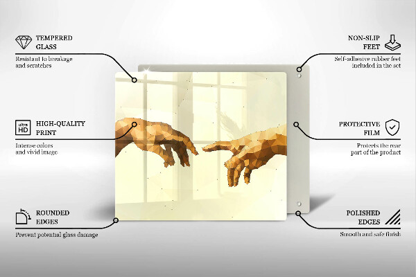 Protection plaque induction Création des mains d'Adam