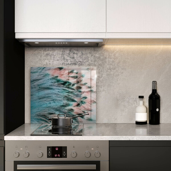 Protection plaque induction Plumes d'oiseaux bohèmes