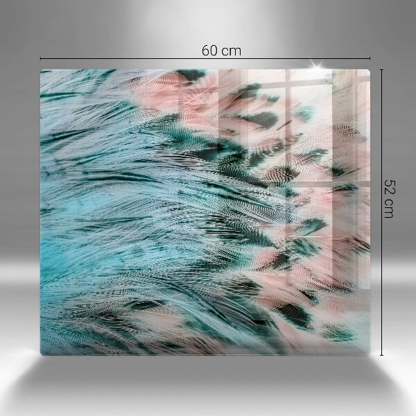 Protection plaque induction Plumes d'oiseaux bohèmes