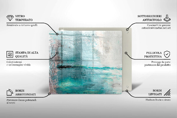 Protection plaque induction Fond d'abstraction de peinture