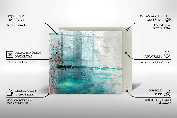 Protection plaque induction Fond d'abstraction de peinture