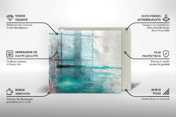 Protection plaque induction Fond d'abstraction de peinture