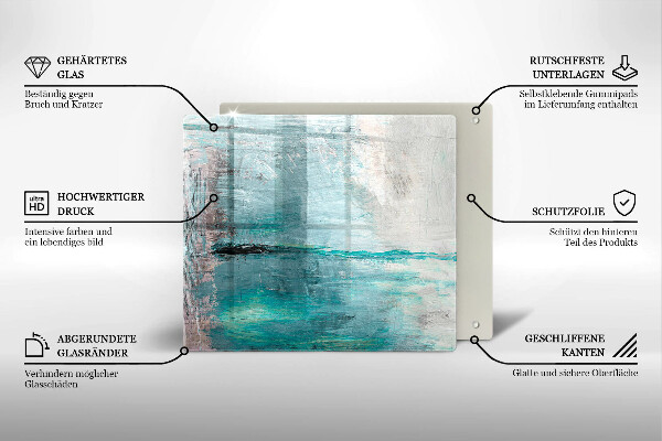 Protection plaque induction Fond d'abstraction de peinture