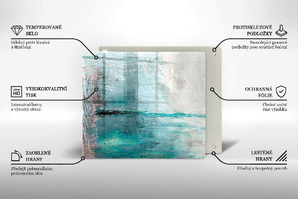 Protection plaque induction Fond d'abstraction de peinture