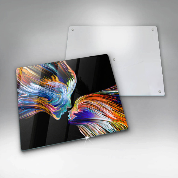 Protection plaque induction Baiser abstraction