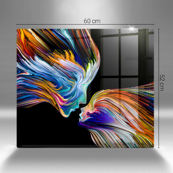 Protection plaque induction Baiser abstraction