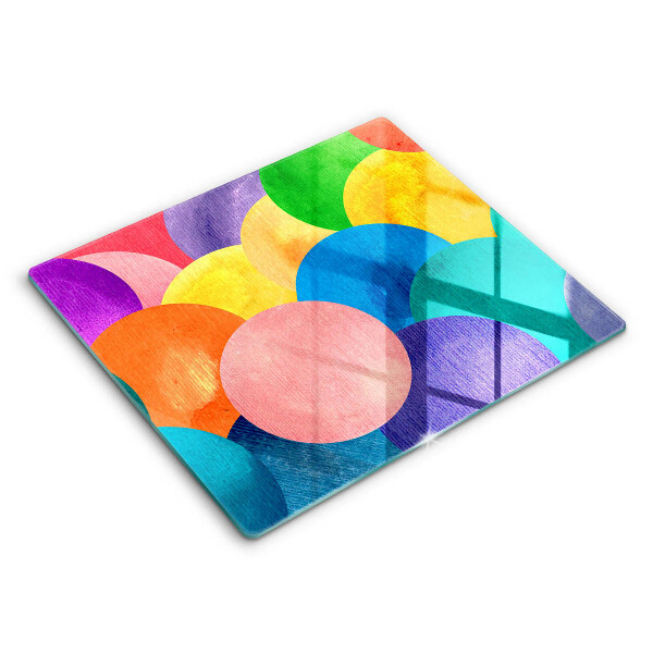 Protection plaque induction Cercles colorés