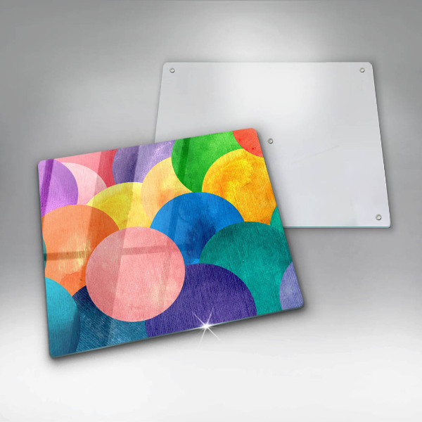 Protection plaque induction Cercles colorés